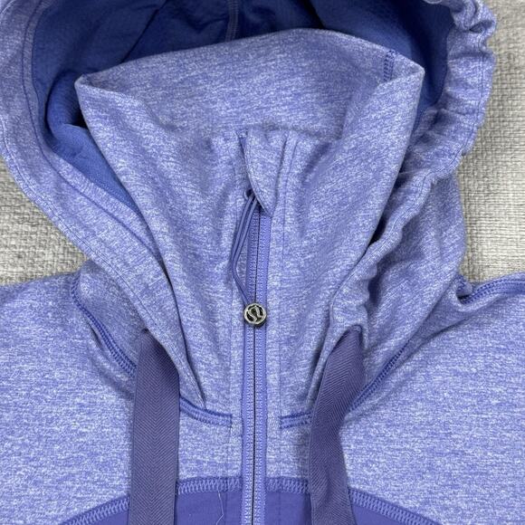Lululemon Jacket Womens 2 Stride Full Zip Athleisure Yoga Run Gym Workout Hood - Picture 6 of 9